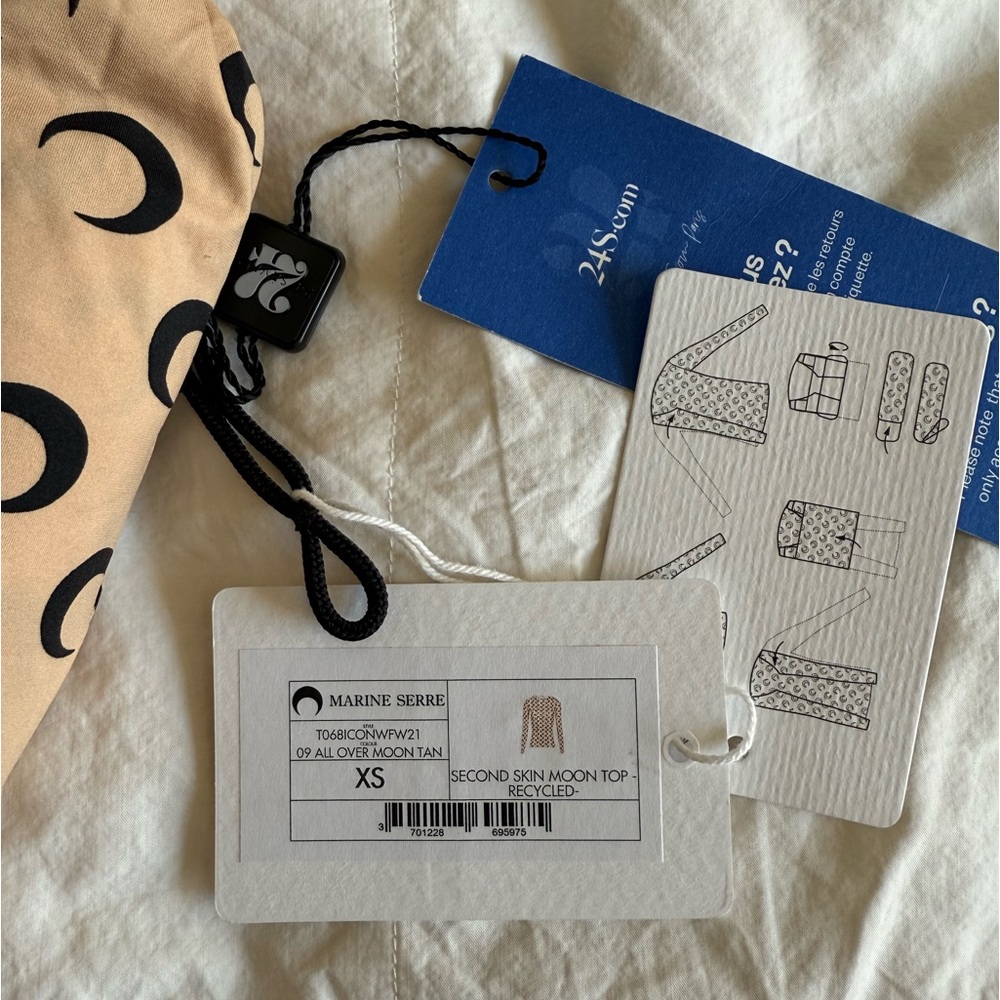 Marine Serre Borderline Second Skin Moon Top XS New - Picture 7 of 7